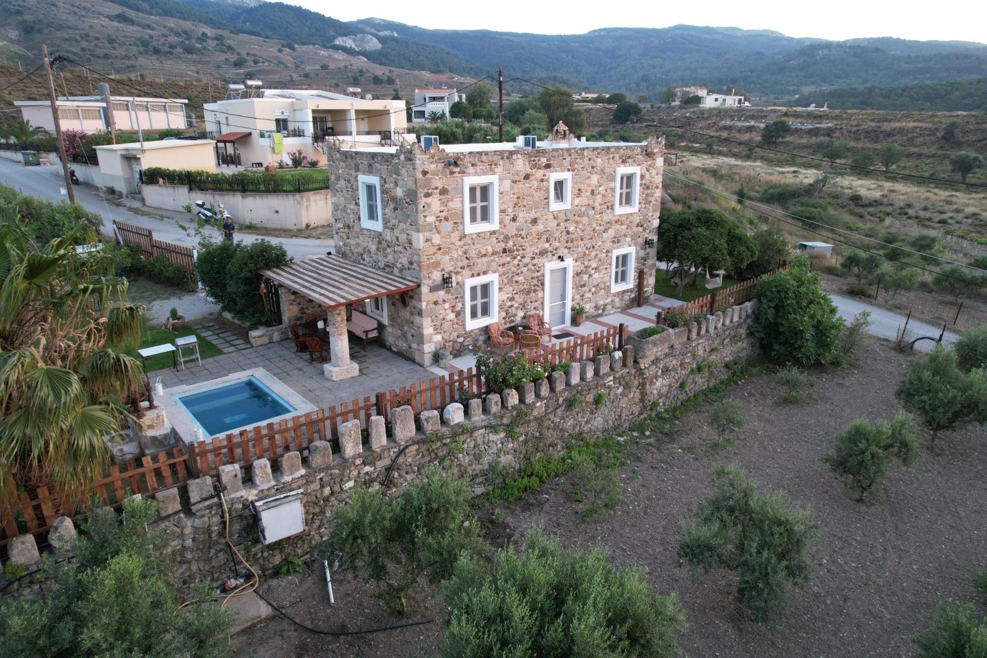 Traditional Kos Villa With Swimming Pool, Lawn Yard And Bbq Eksteriør bilde